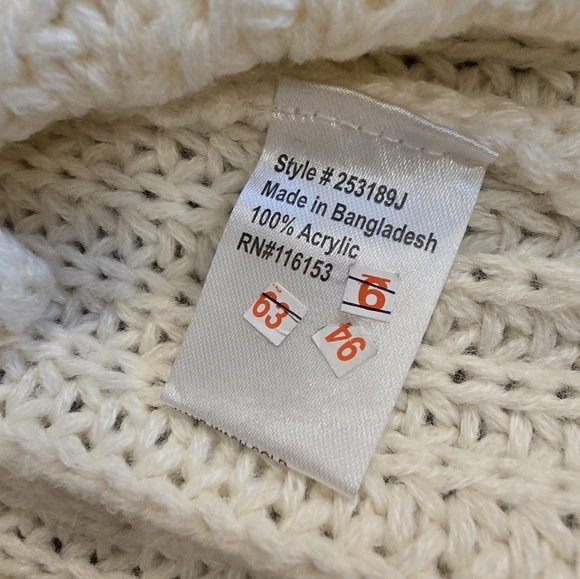 Ivory Mock Neck Sweater - Picture 4 of 6